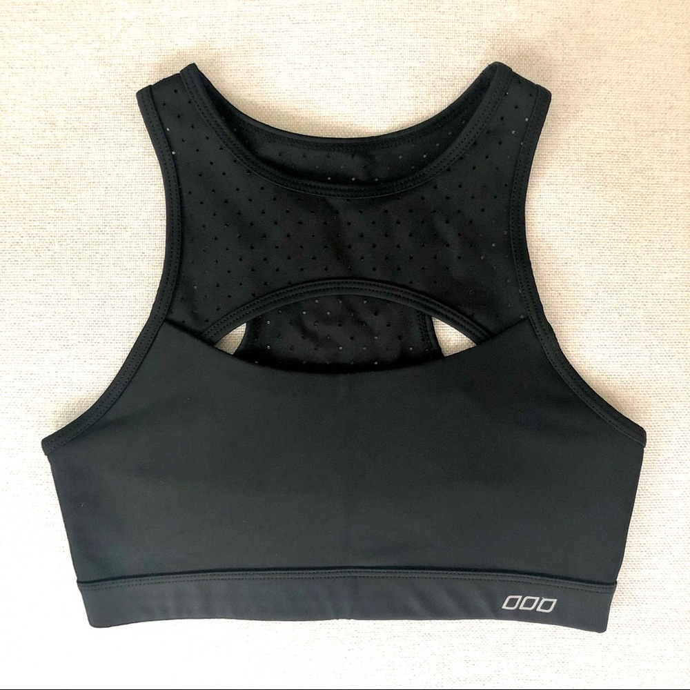 Lorna Jane Black High Neck sports bra